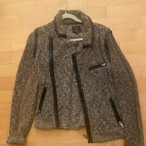 RB tweed with leather trim exclusive style to Barney’s